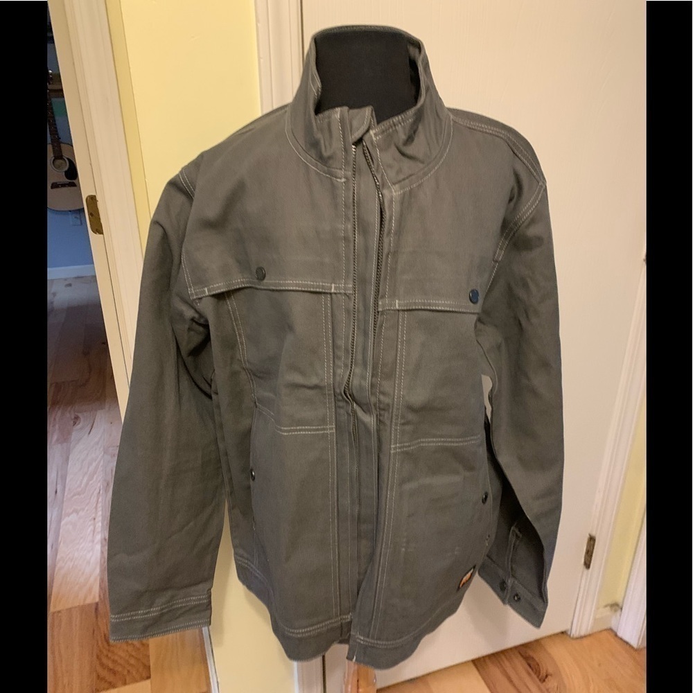 Timberland pro line unlined rain repel cotton duck material jacket new, M
